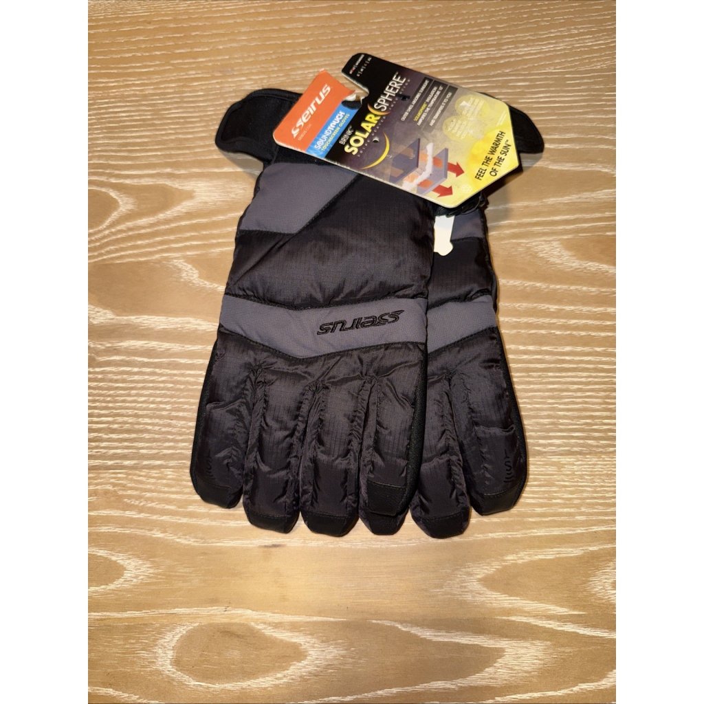 Seirus Mens Gloves Solarsphere Brink Soundtouch Touchscreen Size Large New
